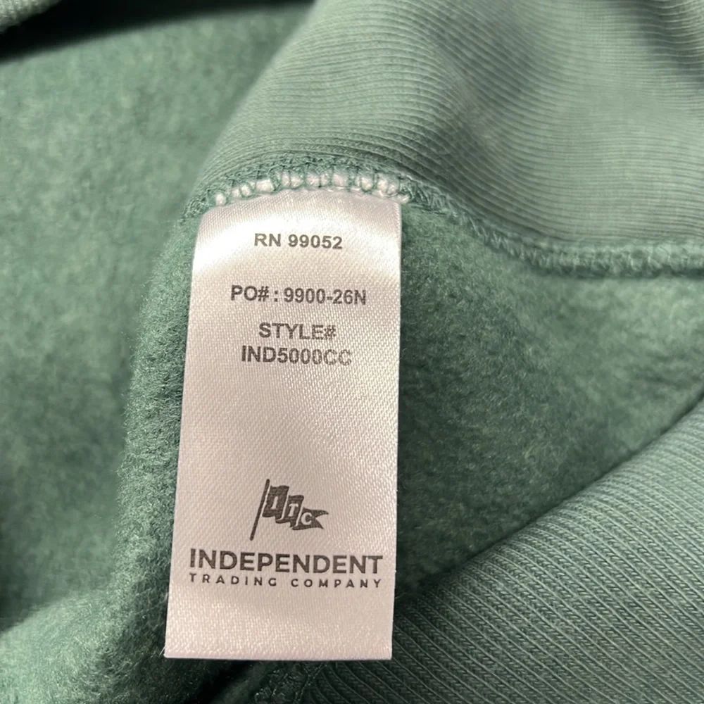 Old Camp Whiskey Reverse Weave Sweat Shirt Hunter Green Independent Trading Sz S - Picture 6 of 7